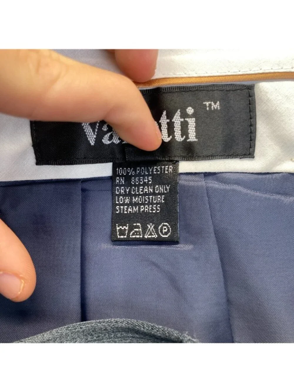 Vanetti Men’s Dress Pants Size 38R Preppy,Gray,Pleated